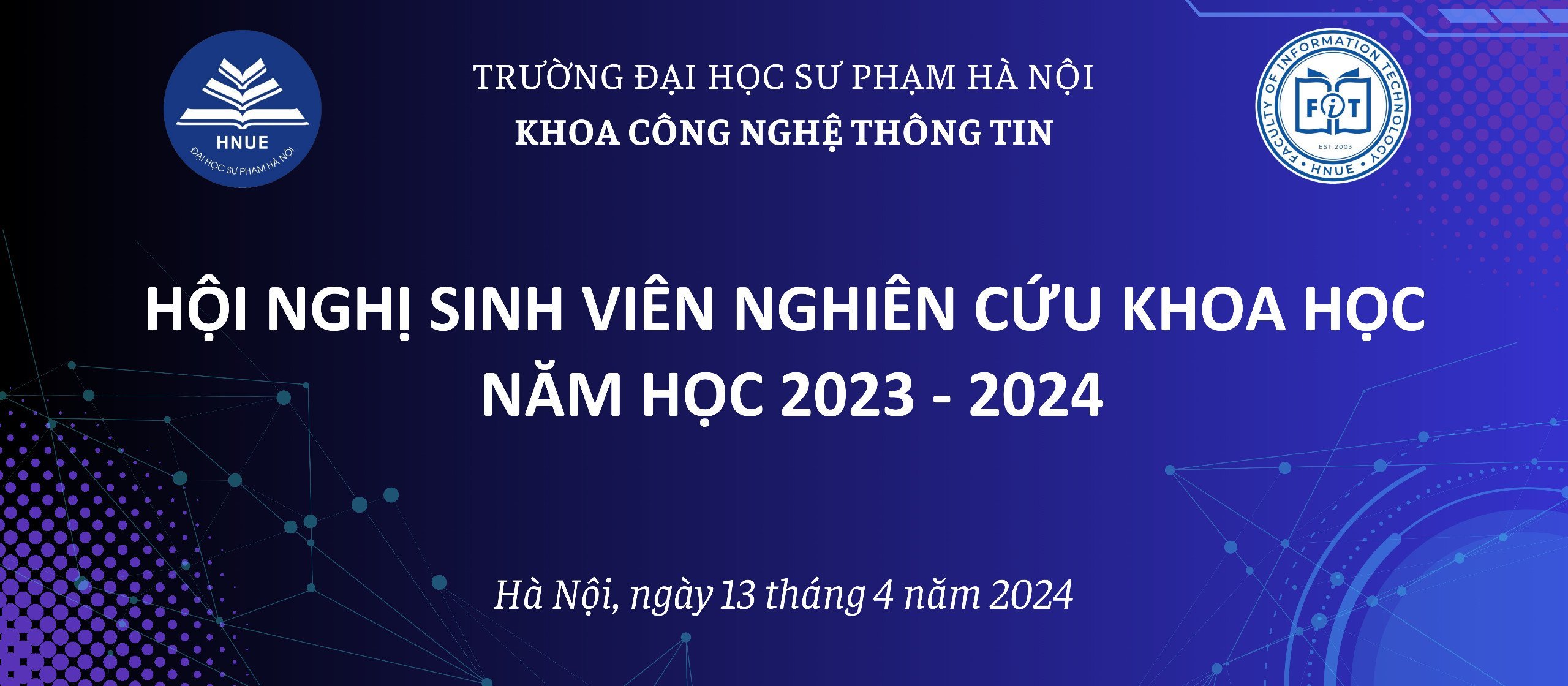 HỘI NGHỊ SINH VIÊN NGHIÊN CỨU KHOA HỌC KHOA CÔNG NGHỆ THÔNG TIN NĂM 2024